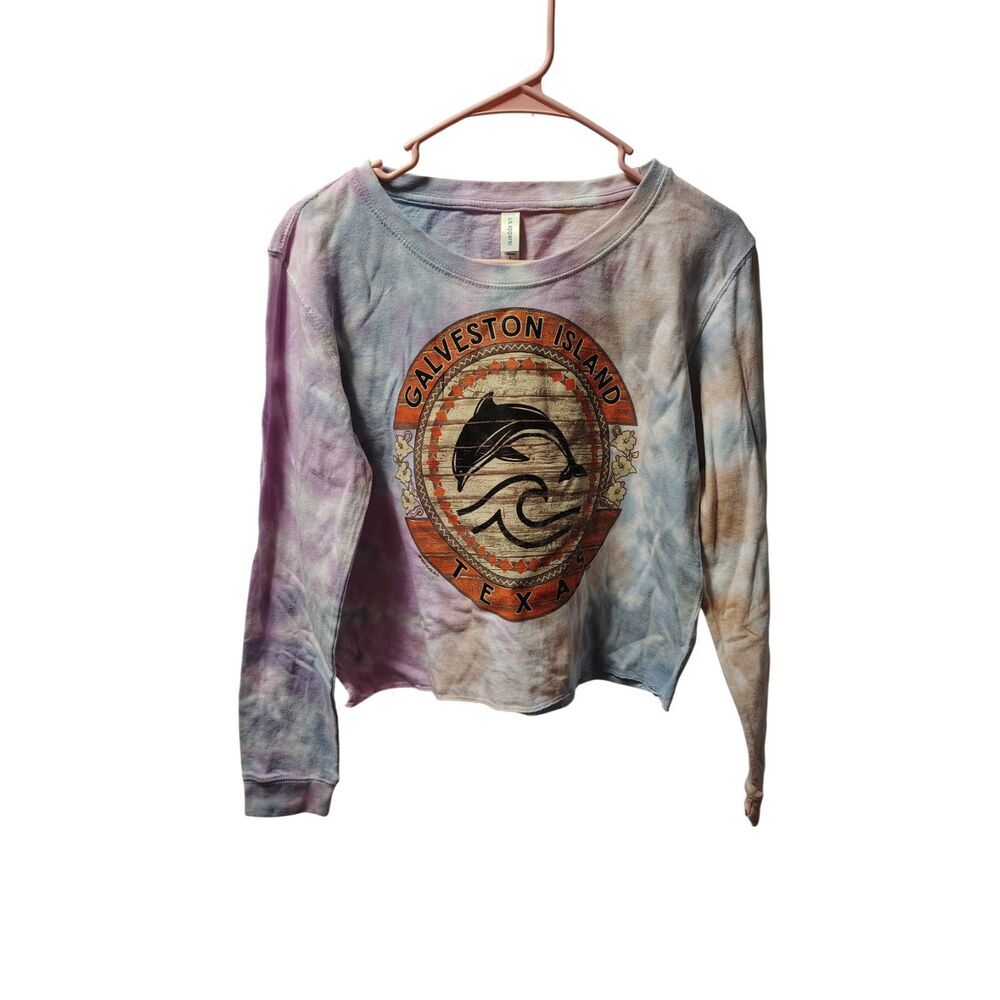NWT U.S. Apparel Small Tie‎ Dye Dolphin Long Sleeve Top